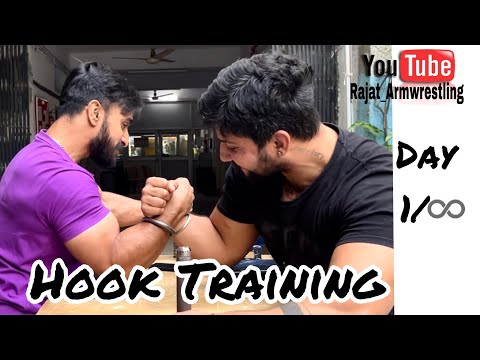 Armwrestling Hook training Day 1 | Armwrestling workout | Biceps training | Motivation