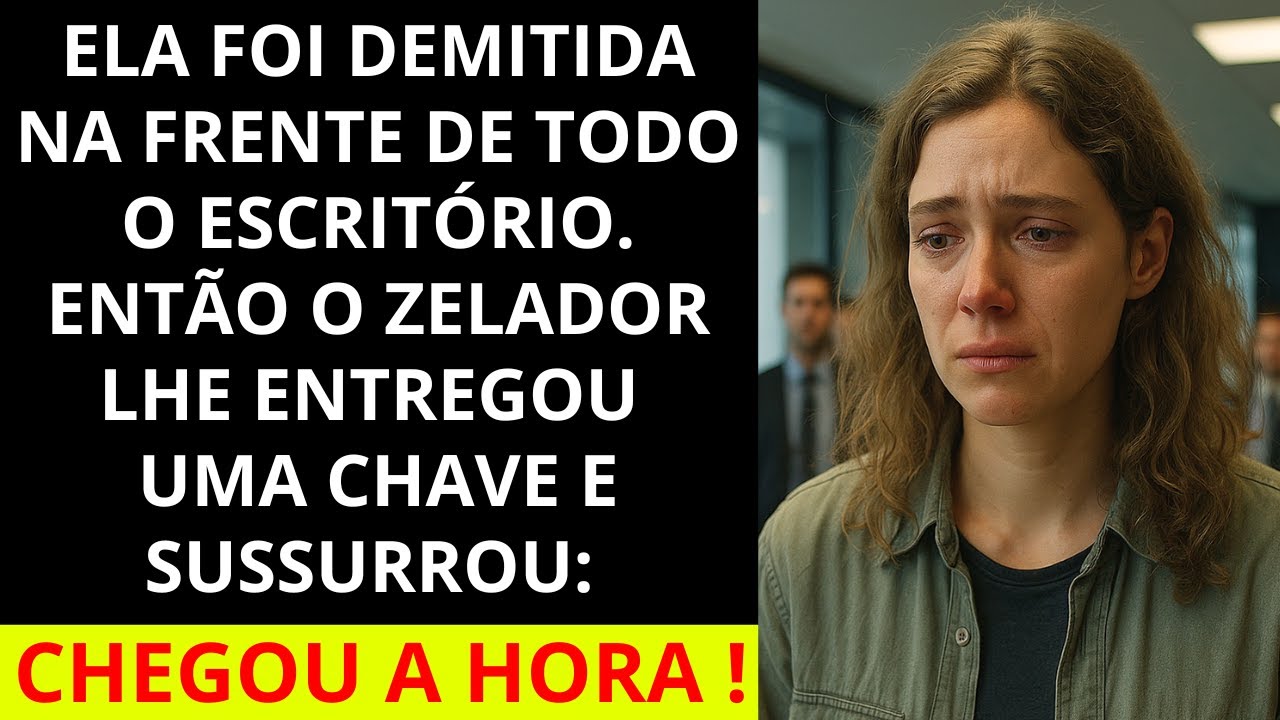 Ela foi demitida na frente de todo o escritório. Então o zelador lhe entregou uma chave e...