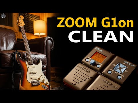 ZOOM G1on CLEAN Sound G1xon FENDER Amp Simulation.