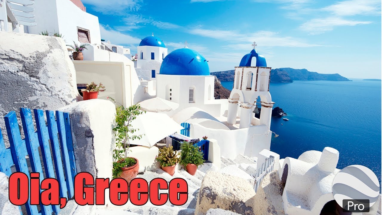 Tour of Oia Greece Google Earth Pro YouTube