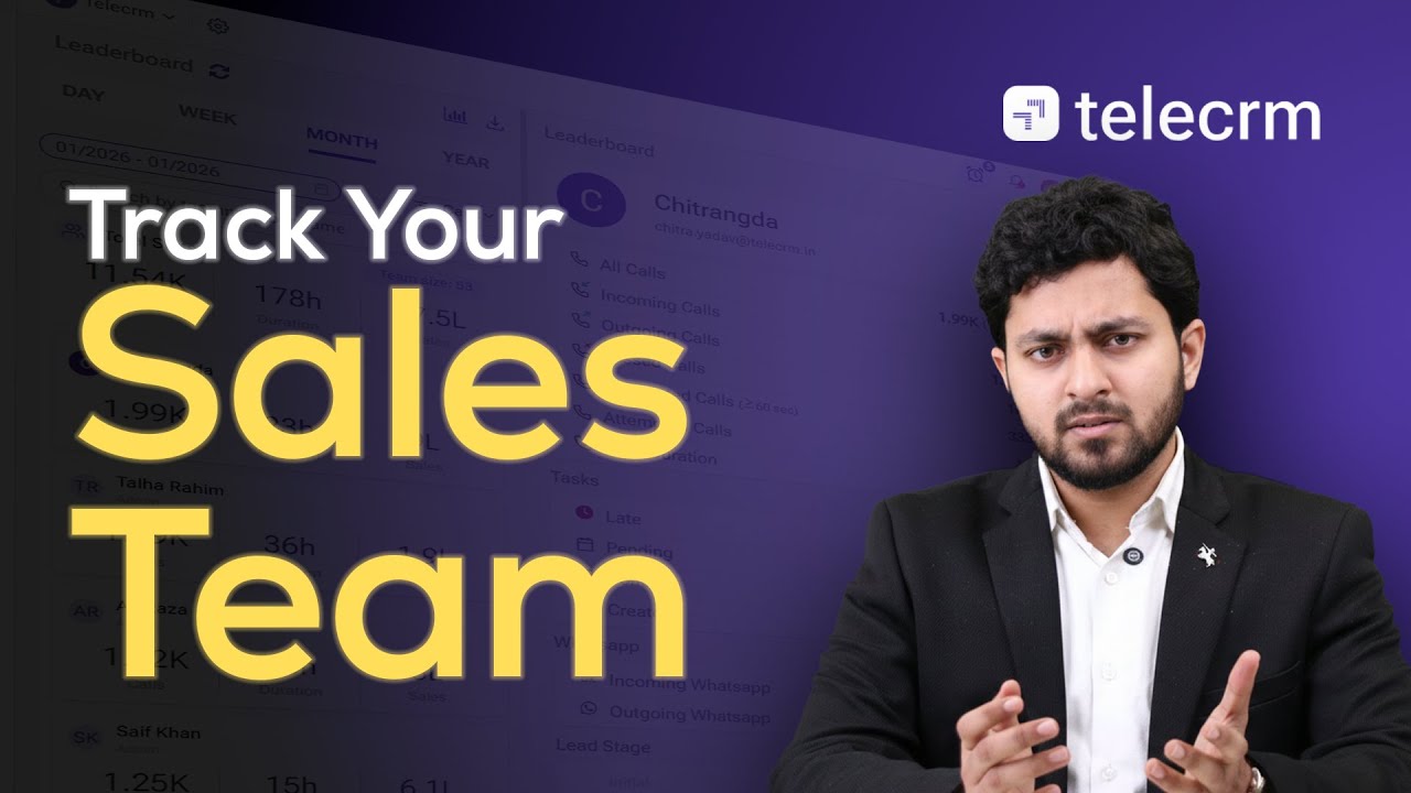 Monitor Calls, Follow-Ups & Sales - All From One Dashboard | Leaderbaord | telecrm