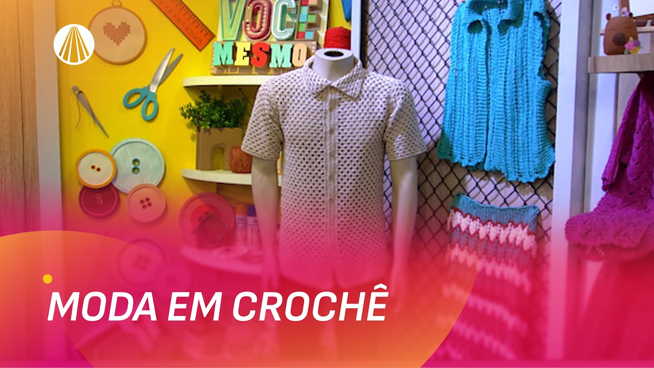 Camisa Masculina de Crochê: Tendência que Está em Alta | Faça Você Mesmo