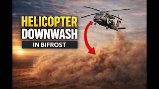 Helicopter Rotor Wash Dust Simulation Maya Bifrost