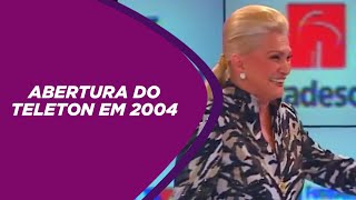 2004 | Silvio Santos e Hebe Camargo abrem a maratona