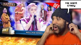 Rolling Down - CAPTAIN - Team B Ray | Rap Việt 2023 [MV Lyrics]REACTION