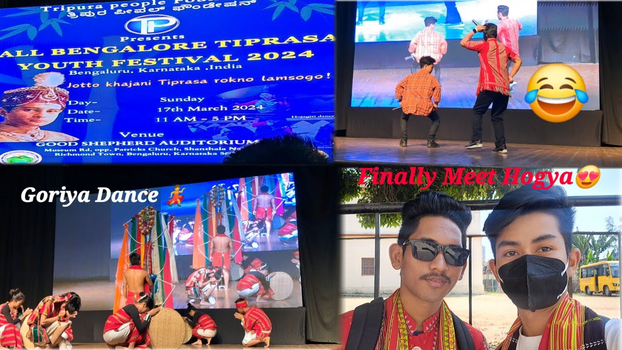 ALL BANGALORE TIPRASA YOUTH FESTIVAL 2024 || LINKAN DEBBARMA @KOKBOROKFITNESSENTERTAINMENT