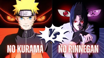 NARUTO (WITHOUT KURAMA) VS SASUKE (WITHOUT RINNEGAN) || WHO WOULD WIN ?
