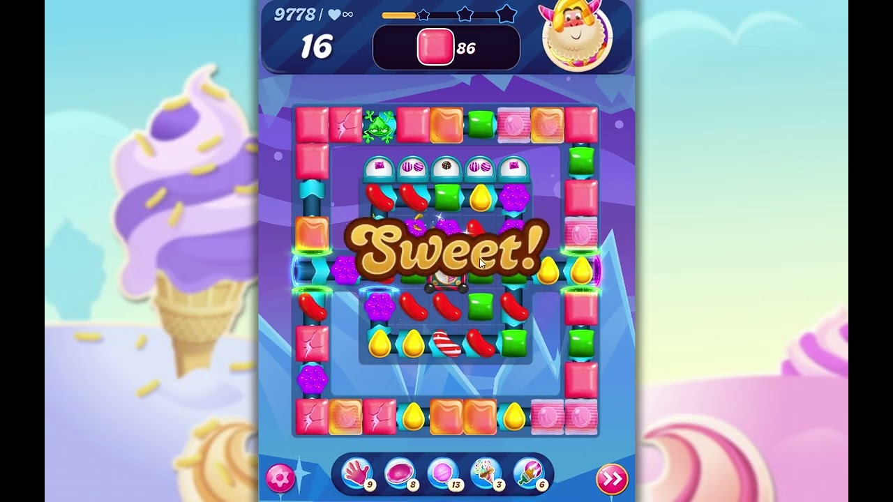 satosugaページ Candy Crush Saga Level 9778 - YouTube