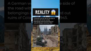 Cologne After WWII (1945) 😳 Life in the Ruins #History #Shorts #Facts