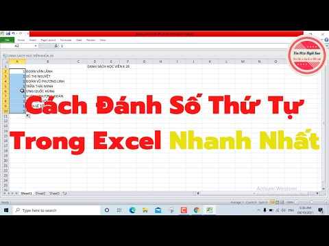 Thủ thuật máy tính hay - Cách đánh số thứ tự trong Excel nhanh nhất