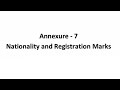 Annexure 7 Nationality and Registration marks | CPL/ATPL | air regulations | dgca ground classes