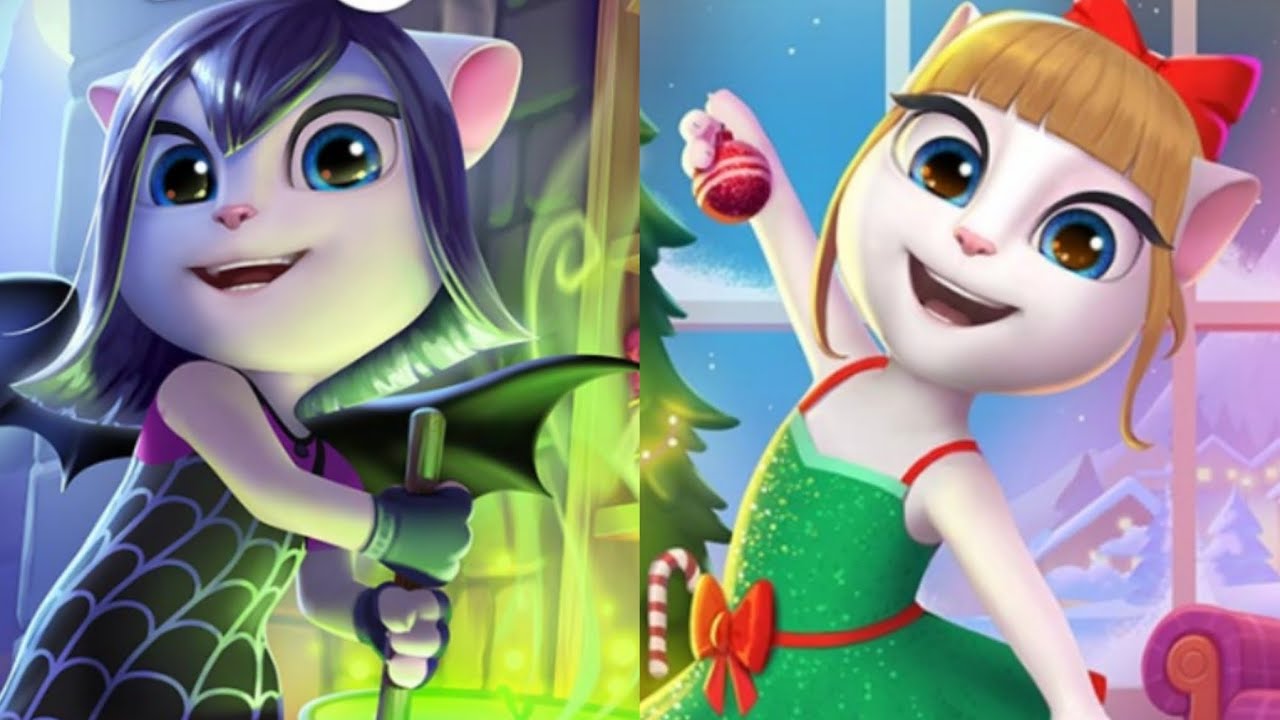 My Talking Angela (All Halloween Dance Spooky 🎃 Moves and Merry Christmas Dance 🎄 Moves Soundtracks)