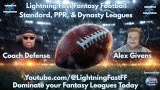 GET READY for Lightning Fast Fantasy Football Week 3 Live Show