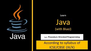 JAVA | Procedure Oriented Programming Language (POP) | Class IX/X #maths'magic