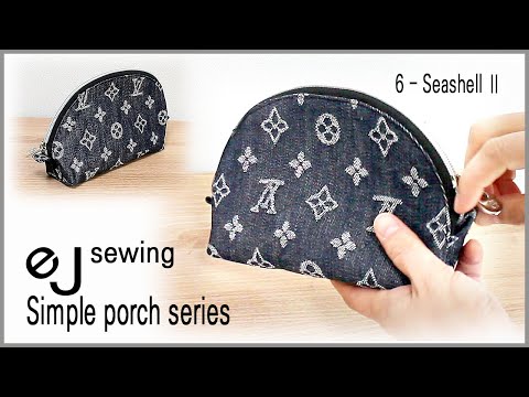 Simple porch series/6 - Seashell Ⅱ/ DIY BAG SEWING TUTORIALDIY/CRAFTS/MAKE A BAG/파우치 만들기