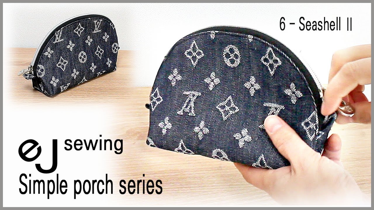 Simple porch series/6 - Seashell Ⅱ/ DIY BAG SEWING TUTORIALDIY/CRAFTS/MAKE A BAG/파우치 만들기