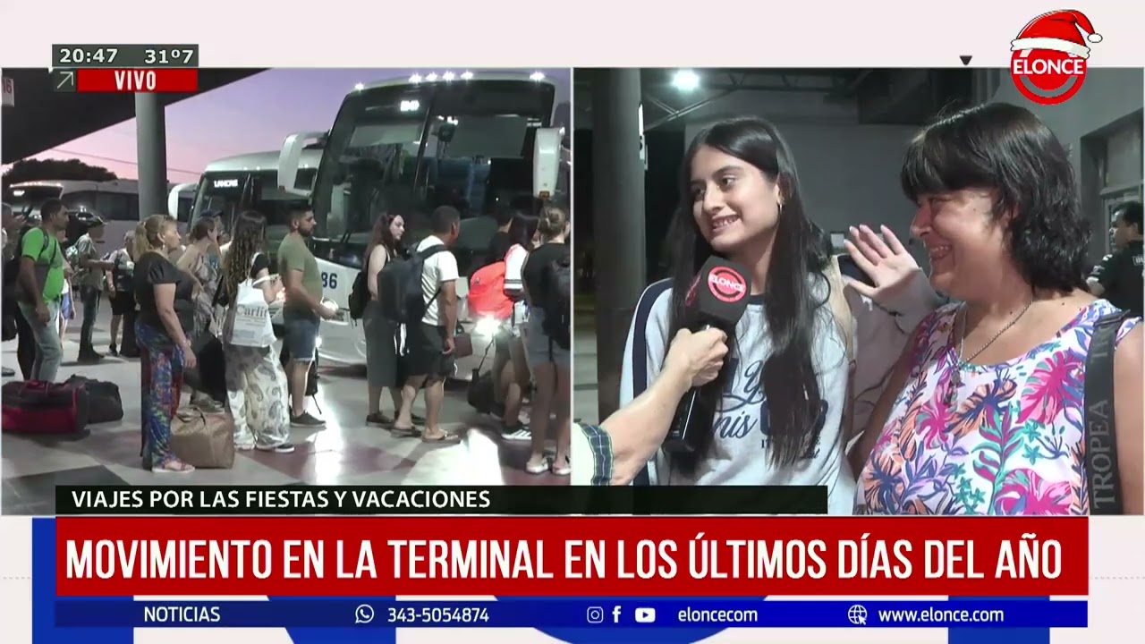 Movimiento en la terminal en los últimos días del año - 30/12/2025