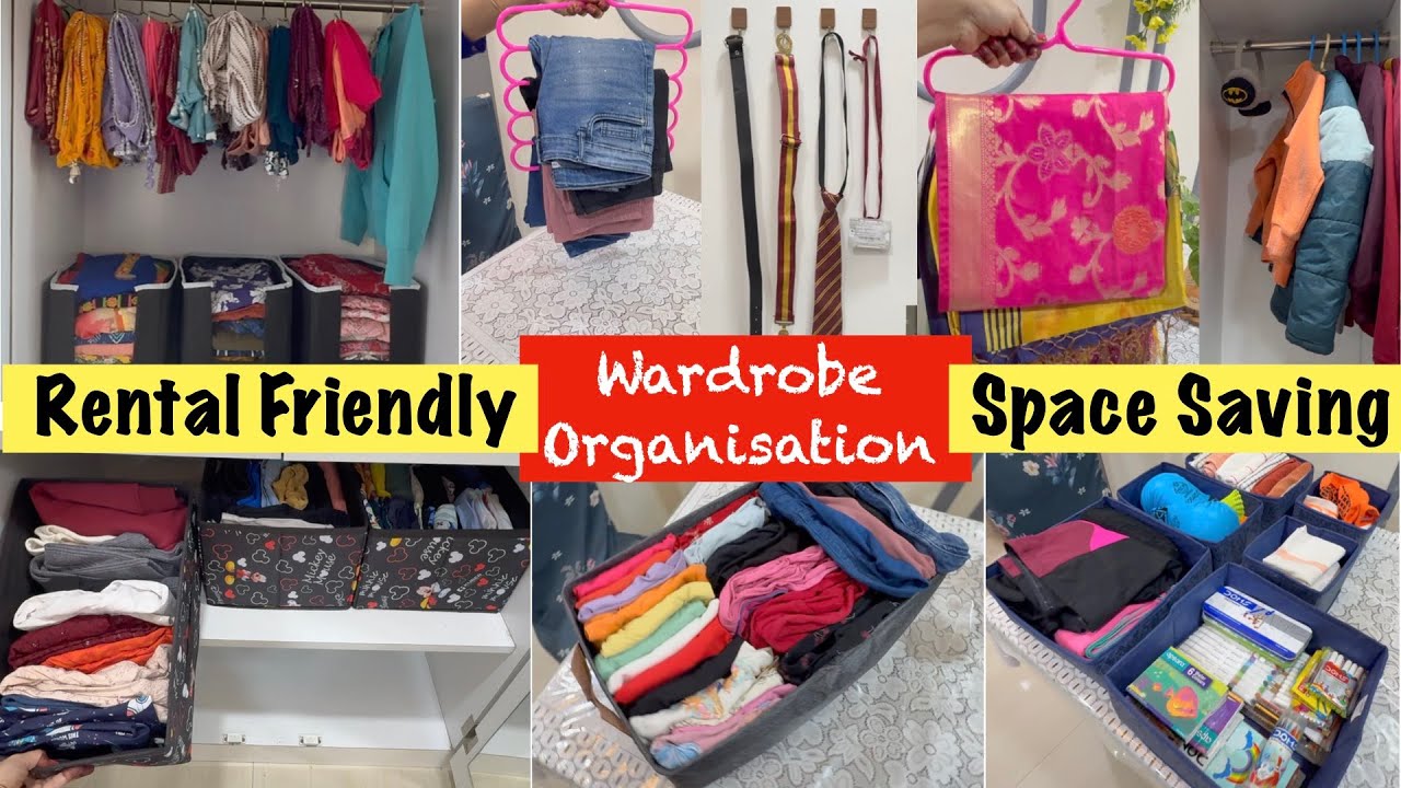Wardrobe Organisation is an ART | Must Have Wardrobe Organisers - Space Saving, Rental Friendly