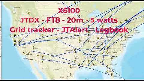 Xiegu X6100  FT8-JTDX-5W-QSO-Gridtracker-JTAlert  N7JFP