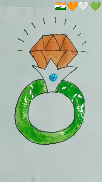 💍Ring Flag drawing 🇮🇳🇮🇳🇮🇳