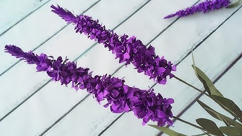 ABC TV | How To Make Lavender Paper Flower With Shape Punch - Craft Tutorial