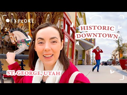 WELCOME TO MY HOMETOWN: St George Utah historic downtown tour, library visit & photoshoot