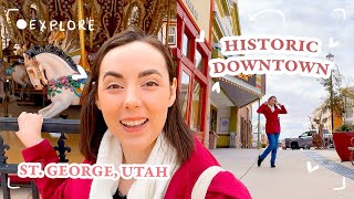 WELCOME TO MY HOMETOWN: St George Utah historic downtown tour, library visit & photoshoot