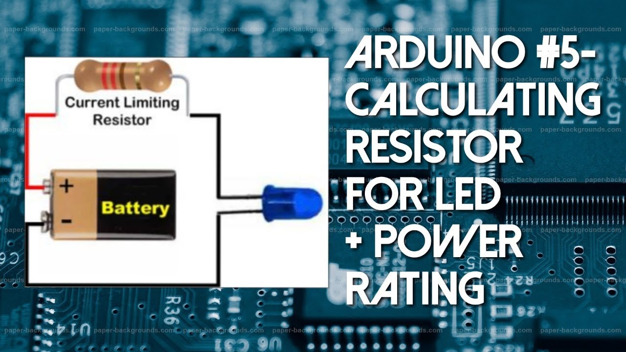 Arduino 5 Resistors and LEDs Basic Introduction Resistor
