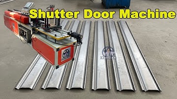 Tracking cutting shutter door roll forming machine | High speed rolling shutter door machine