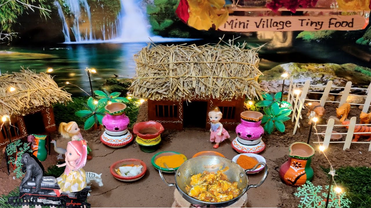 Mini village Tiny Food | Miniature Egg Curry | Miniature Cooking | Easy Diwali Recipes | Mini Food