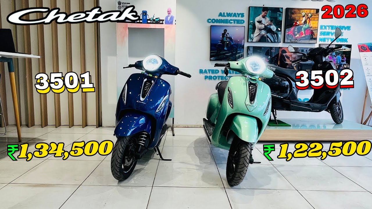 New Bajaj Chetak 3501 vs 3502 (2026) 4 Price, Features & Which One to Buy?