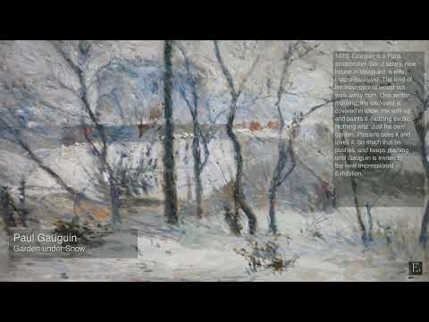 Paul Gauguin - Garden under Snow - 2 Hour Screensaver