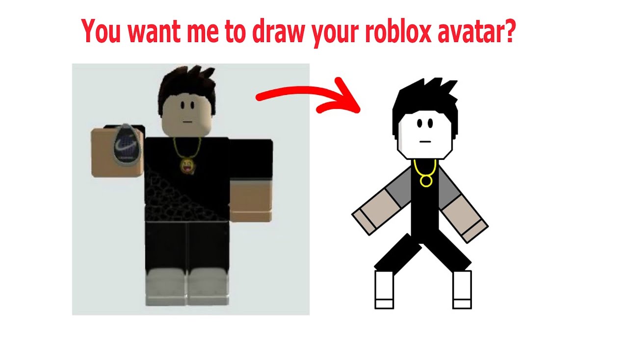 Can someone please draw my avatar?? Im gonna make it my pfp! #roblox
