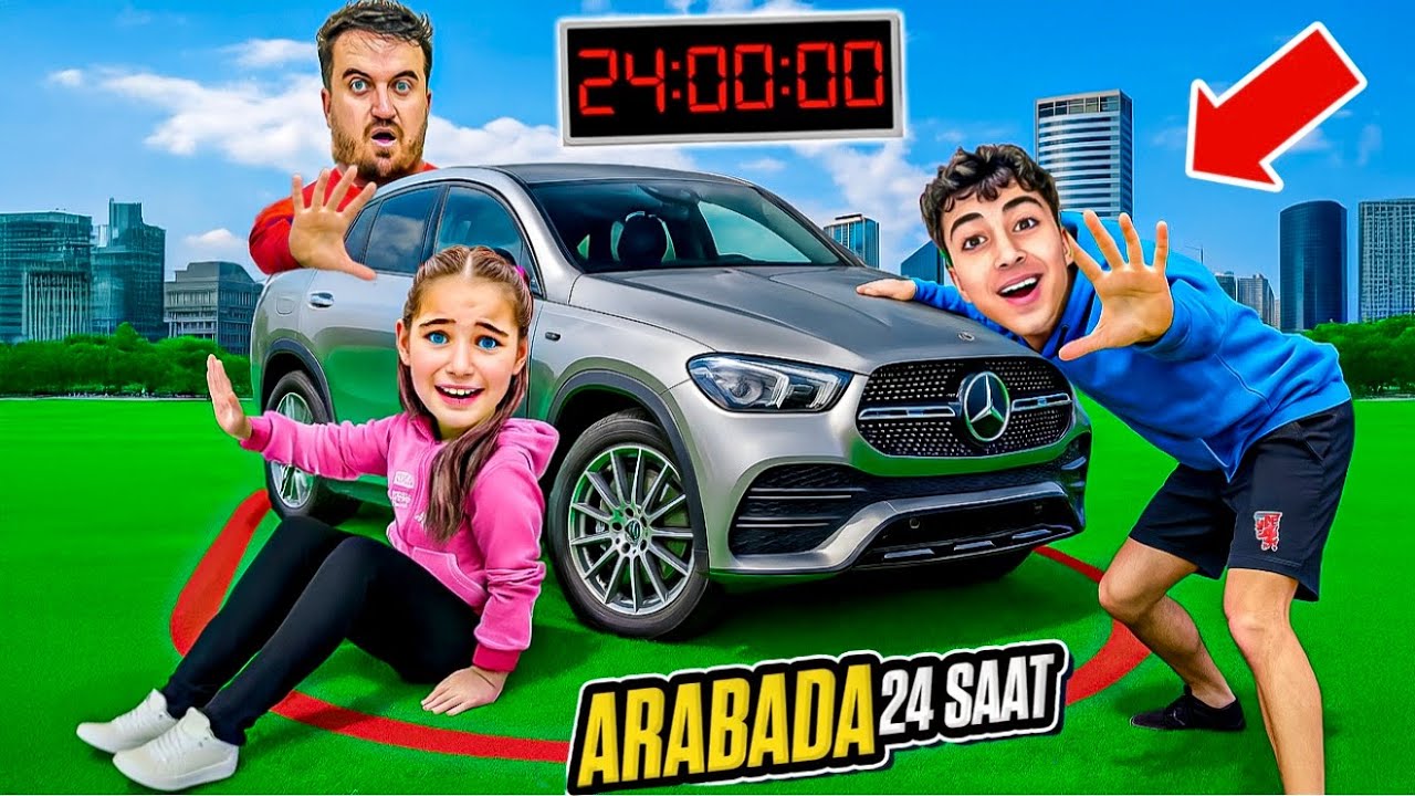 ARABADA 24 SAAT !! ELİF SİNEM ARABADA DEV KAPIŞMA VE YARIŞMA !! ( ÖDÜLLÜ )