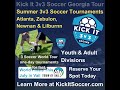 Georgia 3v3 Soccer Is HERE — Register Before It's Too Late! ⚽🏆