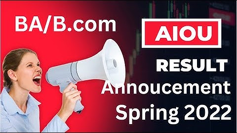 AIOU BA/B.com Exam Results Spring 2022 | AIOU Results 2022  #examsresult#aiou