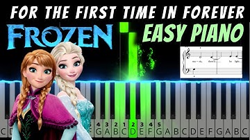 For the First TIme in Forever - Frozen  |  Visual Tutorial for Easy Piano with Sheet Music