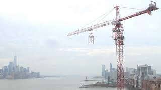 Student Housing and University Center Construction - Crane Jump Time-lapse
