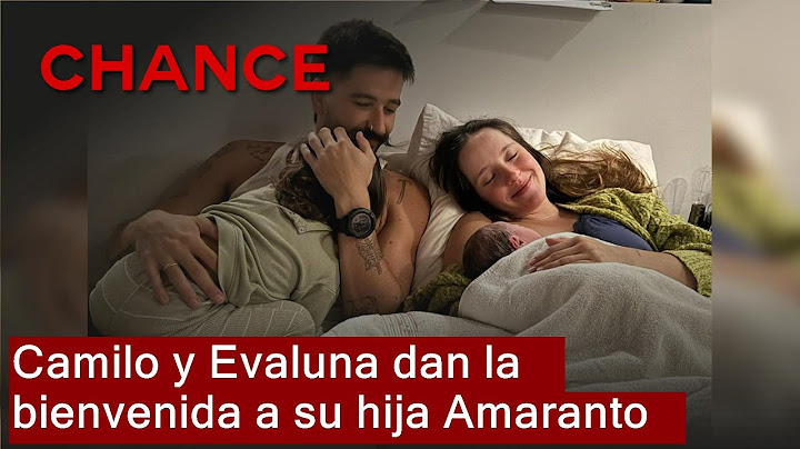 Camilo y Evaluna dan la bienvenida a su hija Amaranto