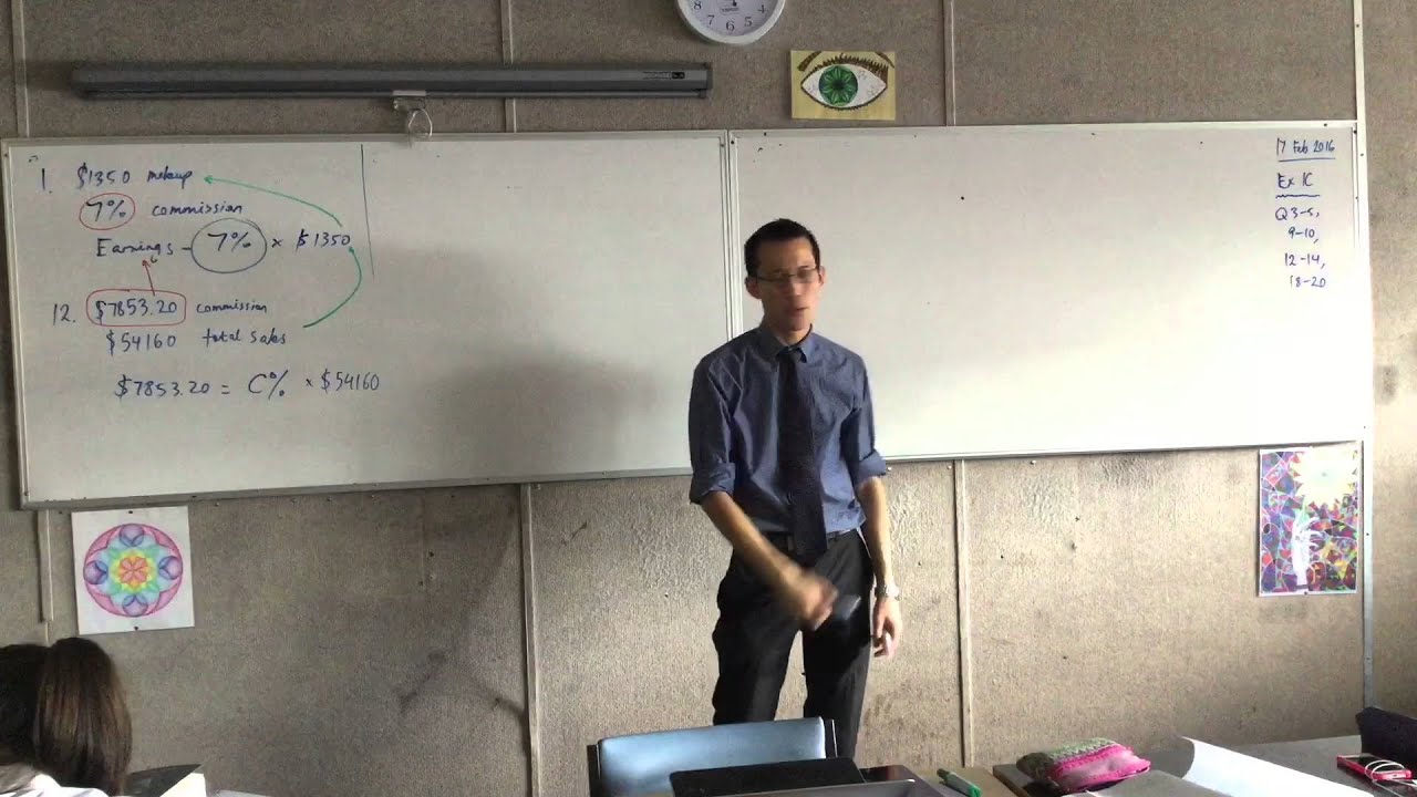 Commission (3 of 3: Real Life Applications of Commission) - YouTube