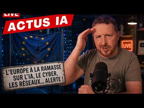 L’Europe à la ramasse sur l’IA, le cyber, les réseaux… Alerte !
