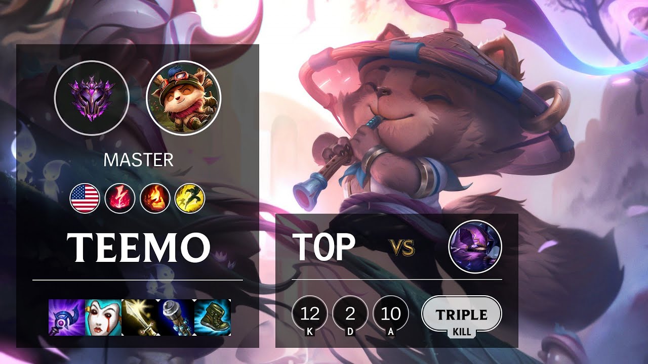 Teemo Top vs Kennen - NA Master Patch 10.15