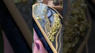 Epoxy Resin Geode Tray ✨🖤
