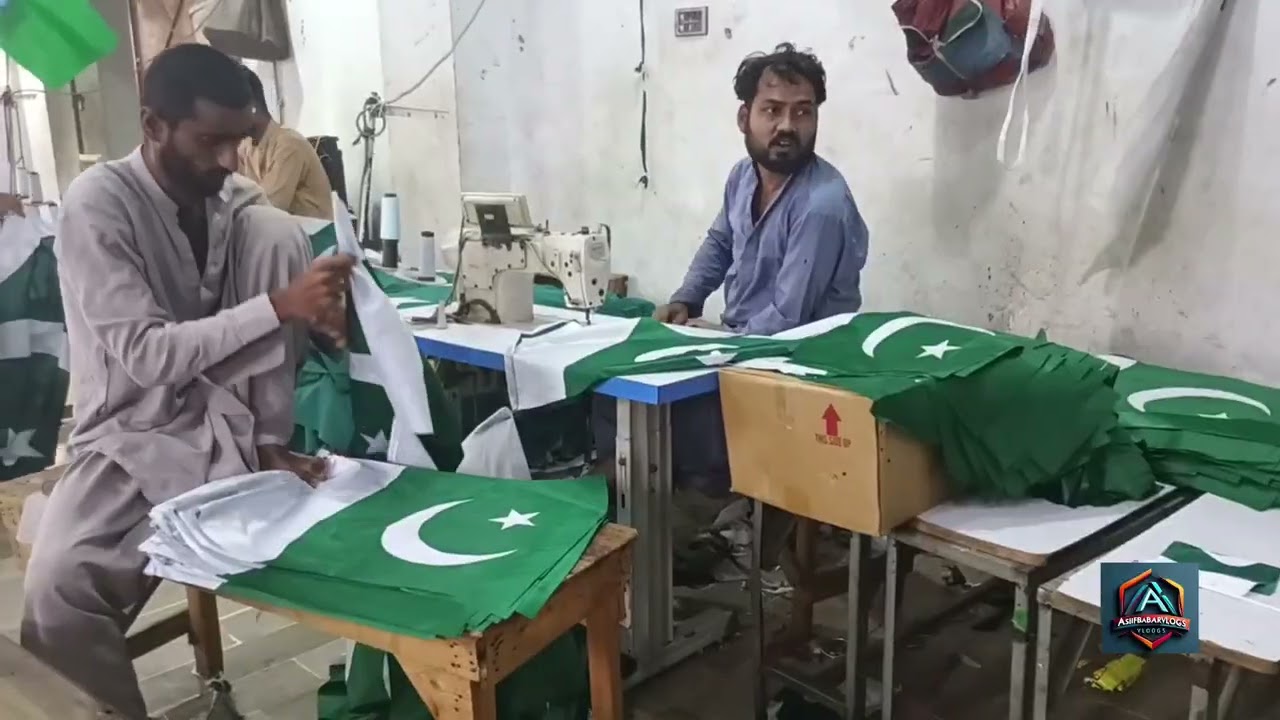 Pakistani Flag | Pakistan Flag Status | Pakistan Zindabad | Flag Making Factory in Karachi 