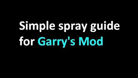 *Old* 2018/2019 How to set up Sprays on Garry