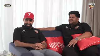 Vipers Straight Up with Malik | Episode 7 | On the show: Azam Khan and Shadab Khan | Desert Vipers