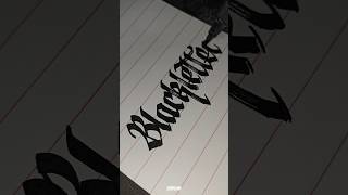 BLACKLETTER in Blackletter |#calligraphy #gothic #handwriting #lettering #viral #reels #shorts #fyp