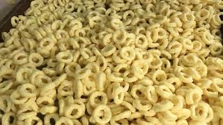 Corn ring shape Corn circle shape snacks food  extruder with PLC Control box  snacks food extrusion