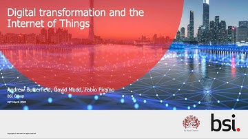 Digital Transformation and the Internet of Things in the Built Environment - English Captions