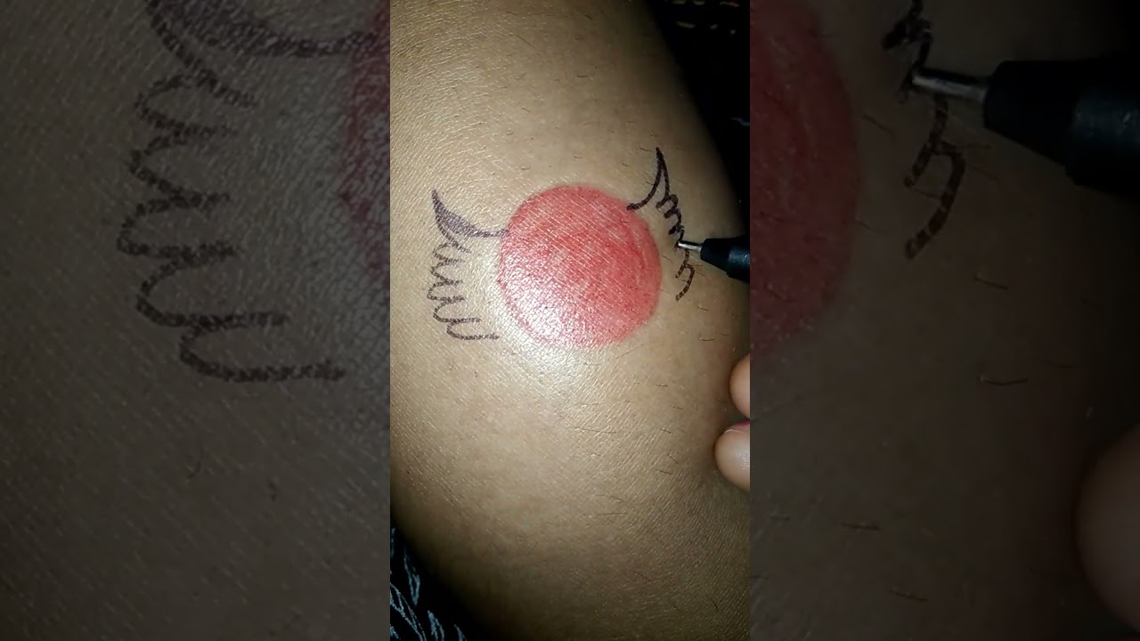 DIY coin love tattoo art 